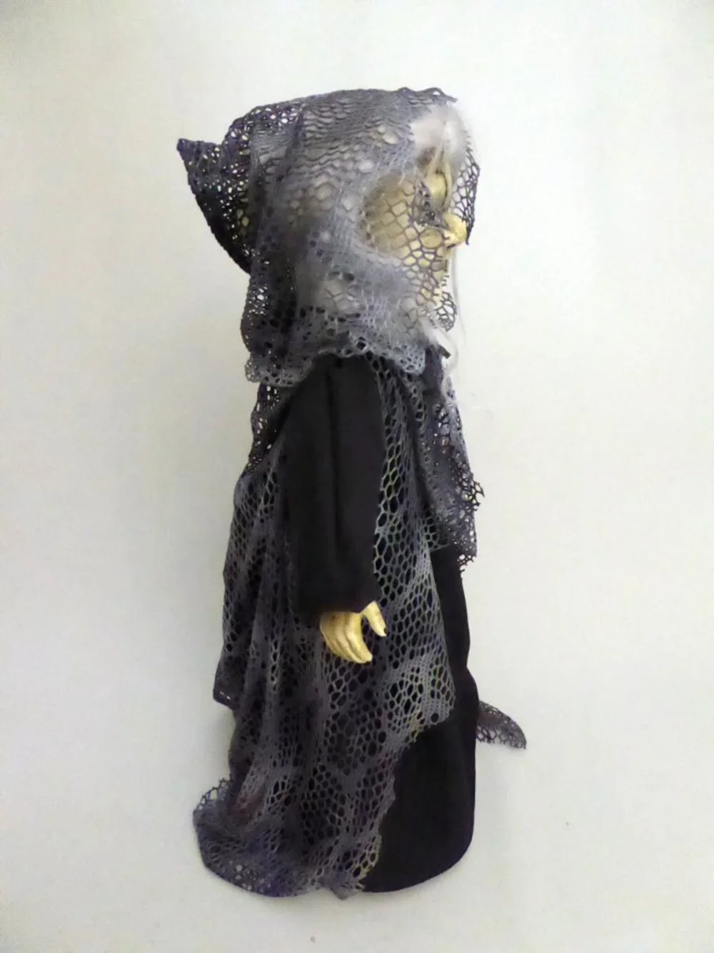OOAK 19” WITCH HAG VOODOO HALLOWEEN HORROR UNDEAD DOLL PROP ODDITY